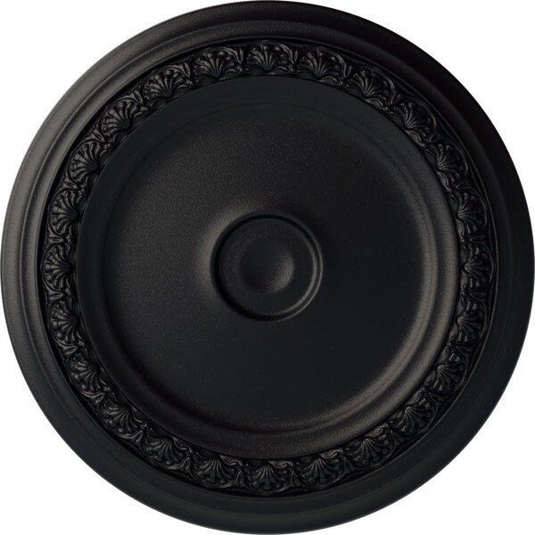 Ekena Millwork Carlsbad Ceiling Medallion (Fits Canopies up to 5 1/2"), Hnd-Painted Steel Gray, 31 1/8"OD x 1 1/2"P CM31CASGS - main
